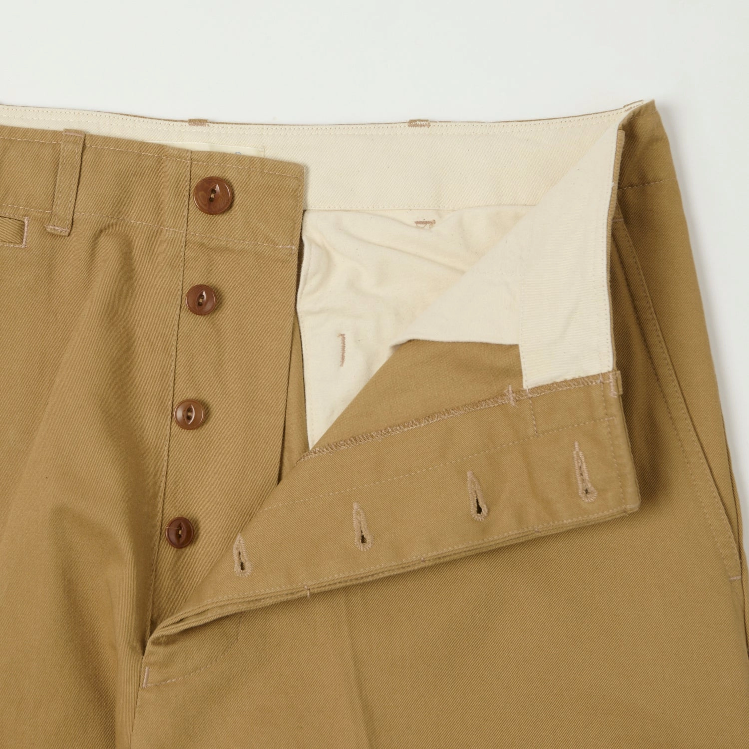 Casual Active Wear Stretch Fit Wear Merz b. Schwanen 'Good Basics' Organic Cotton Twill Chinos - Khaki