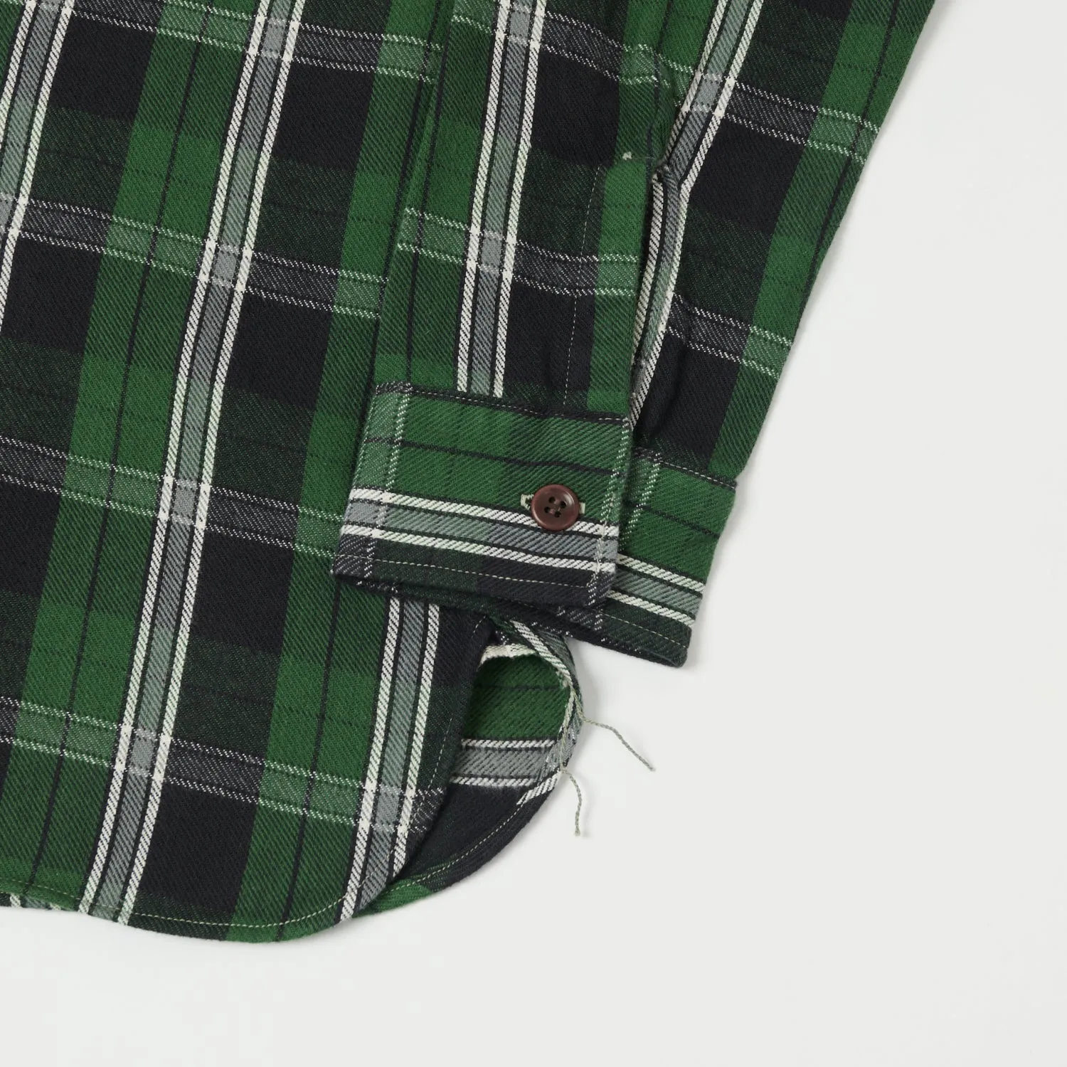 Breathable back panel Durable Button Closures Warehouse & Co 3022 Duck Digger Plaid Flannel Shirt - Green