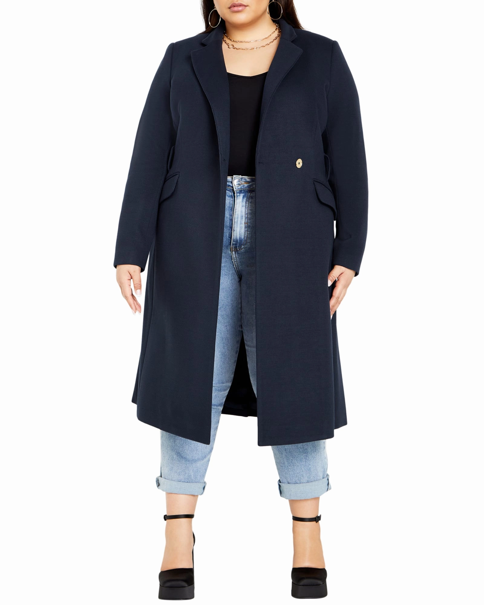 Quick Dry Tech Lightweight Warmth Mia Coat | Navy