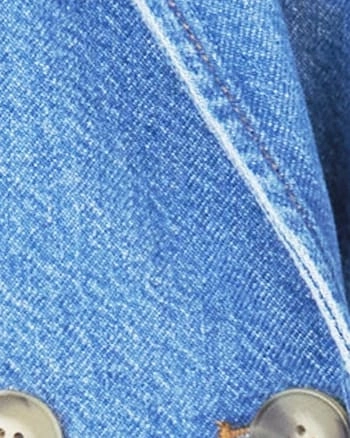 Michelle Denim Blazer | Medium Indigo Blue Water Repellent Finish Chic