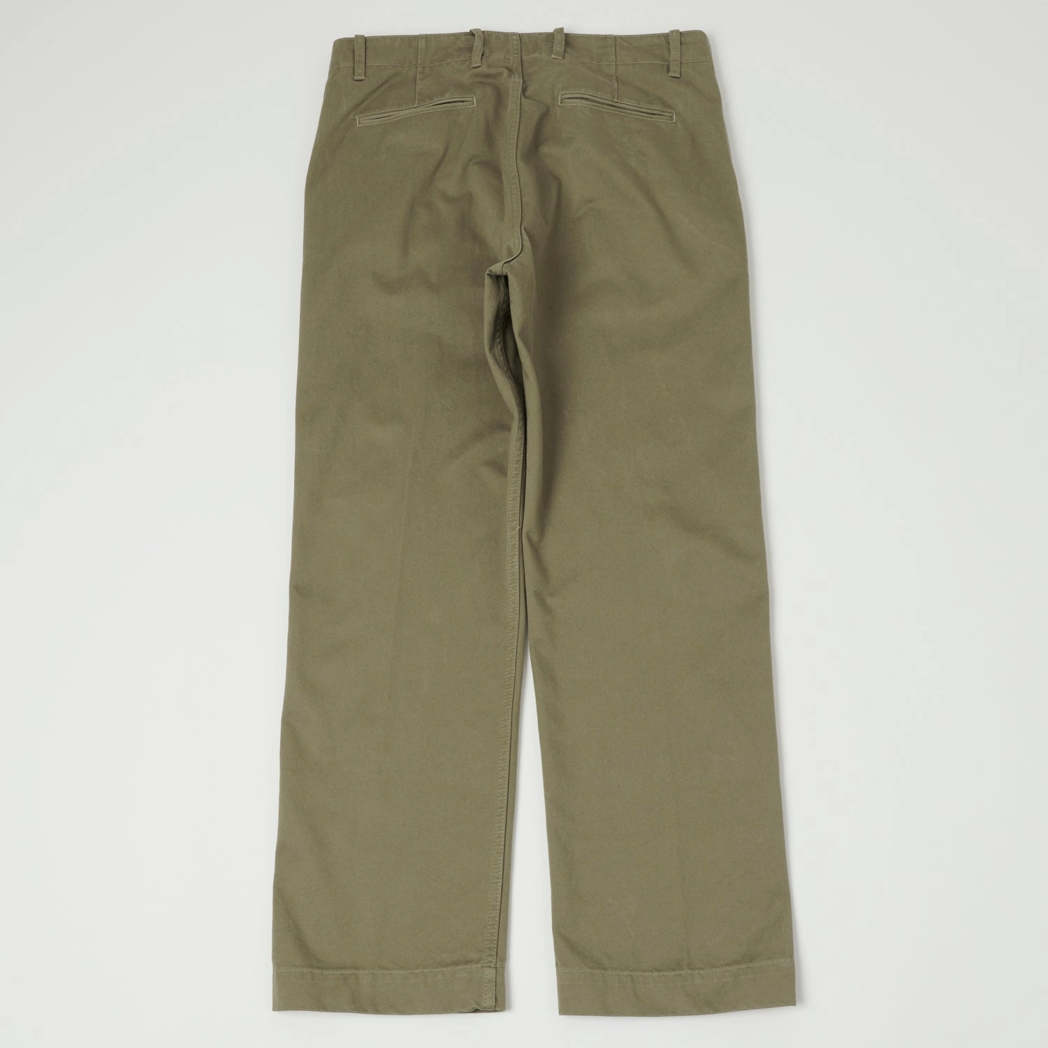 East Harbour Surplus 'Axel 121' Chino Trouser - Khaki Adjustable Closure