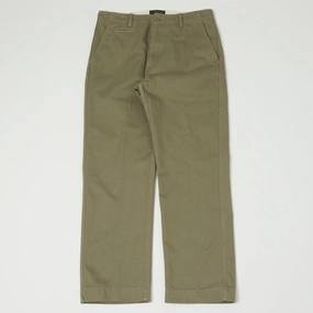 Sporty Cut Sport Wear Fit East Harbour Surplus 'Axel 121' Chino Trouser - Khaki