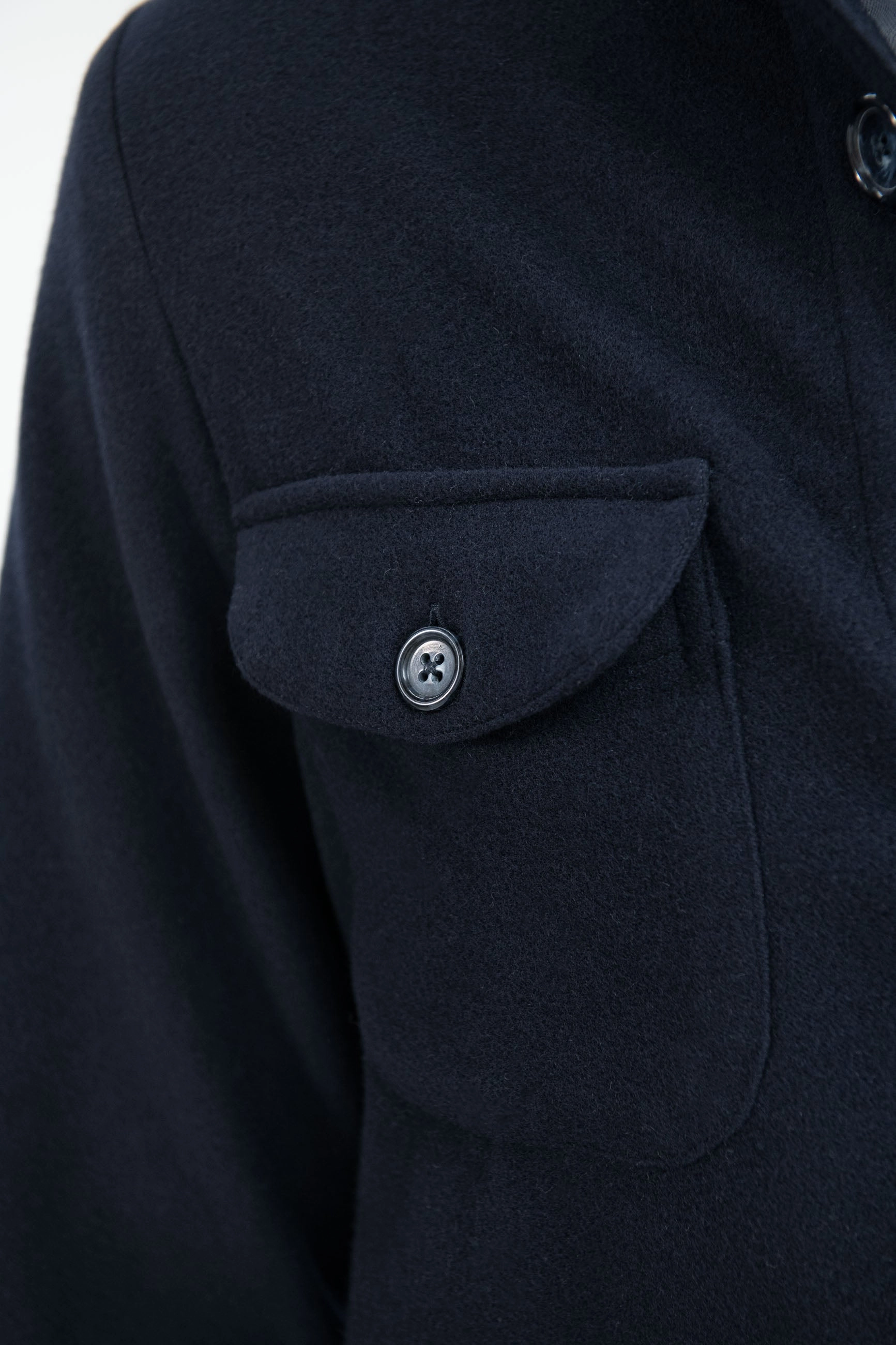 Blue Safari Jacket flannel Super 180s ?C Made in Italy Fresh Look