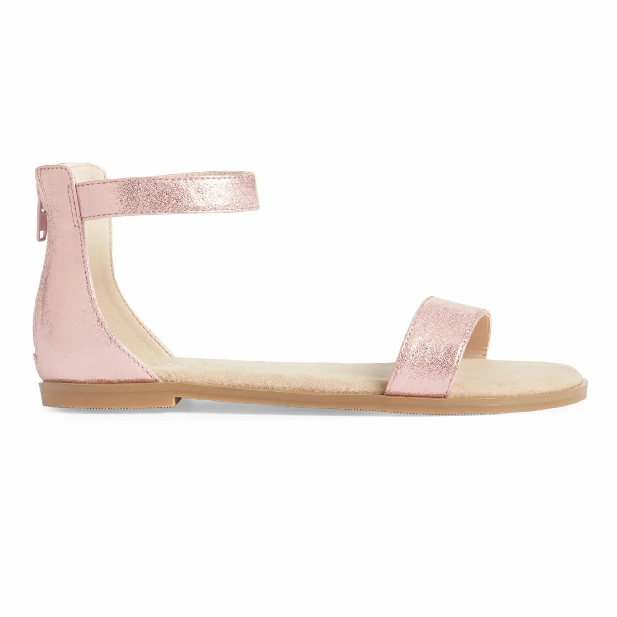 Enhanced Lateral Stability Quick Dry Lining Miss Cambelle Sandal in Pink Metallic - Kids