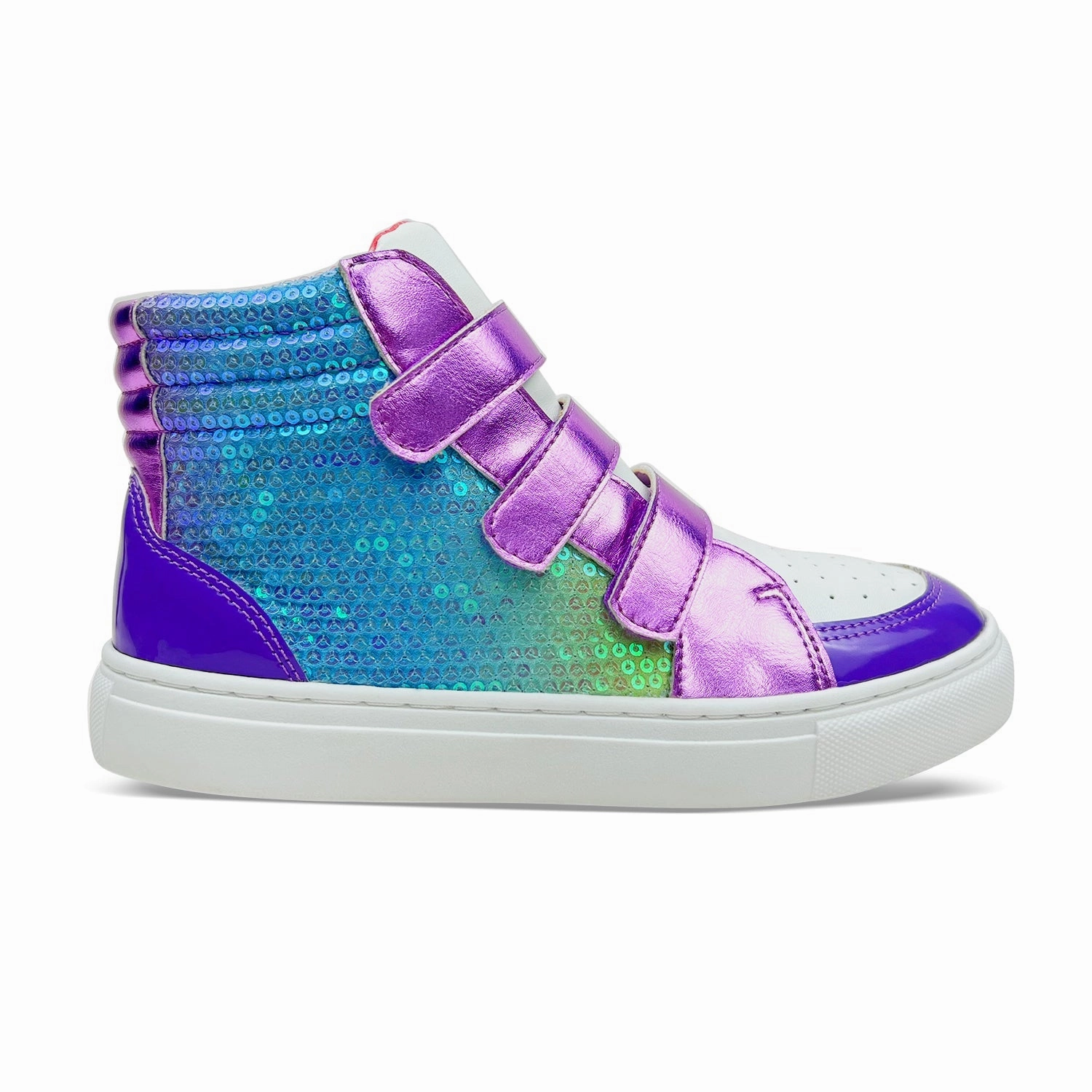 Anywhere Life Daily Walk Miss Hannah Velcro Sneaker in Purple - Kids