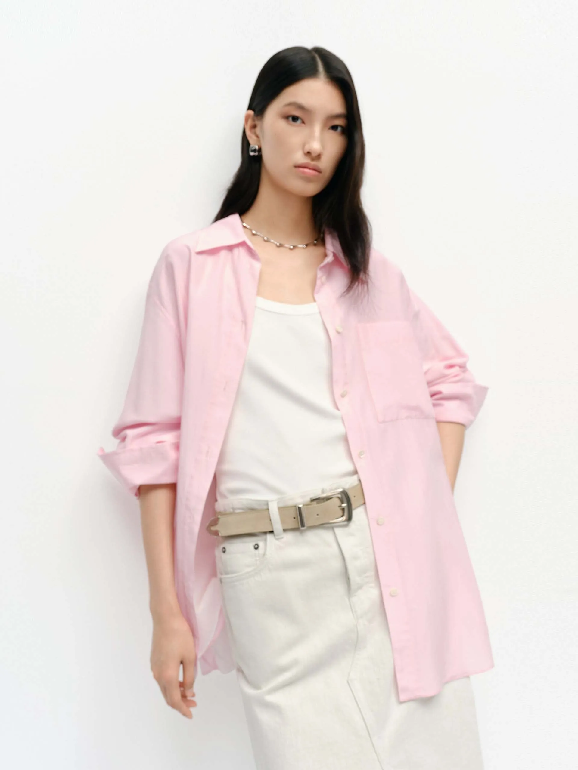 Job Interview Casual Design Relaxed Tailored Shirt