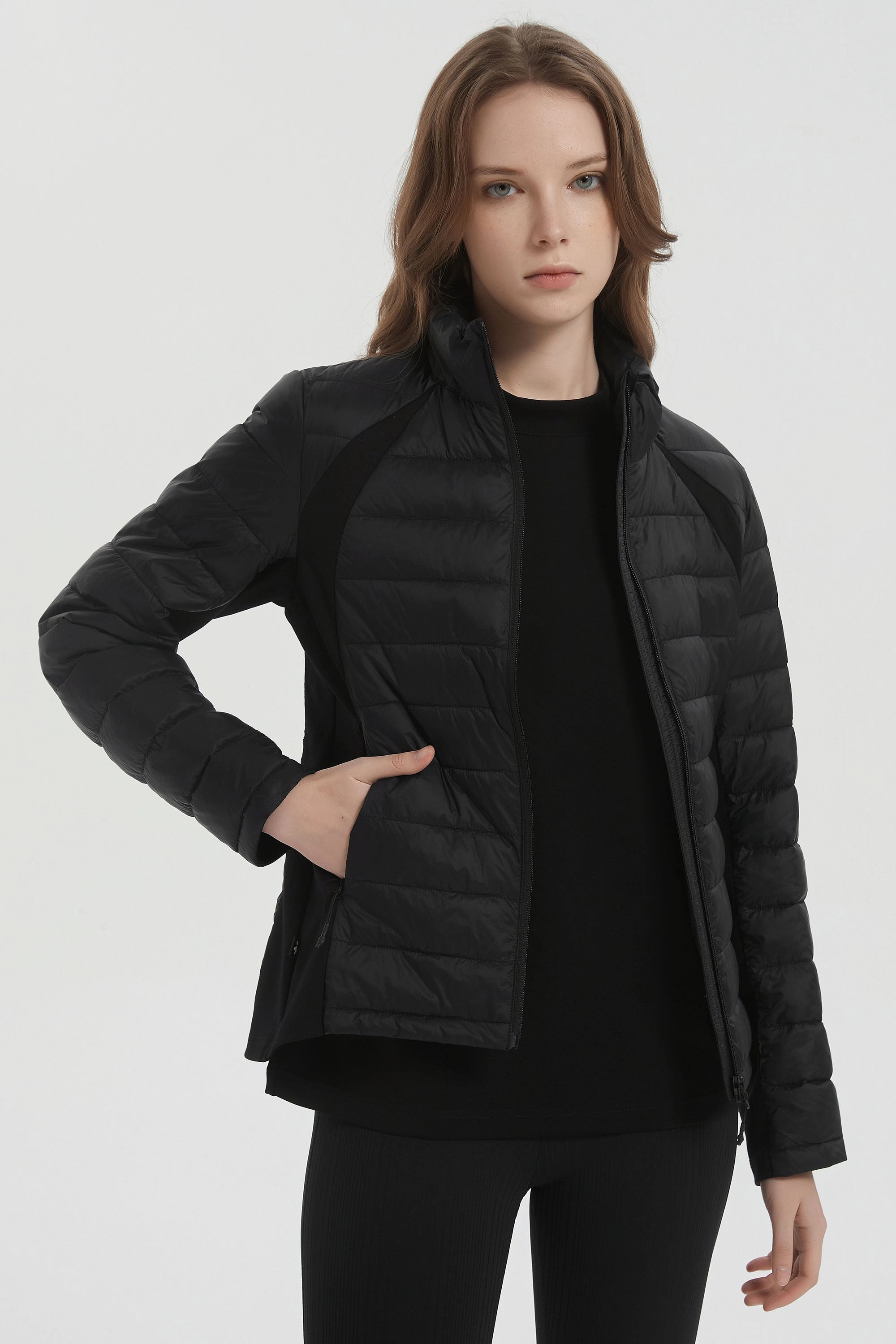 Lightweight Insulated Quilted Puffer Coats Breathable All Season Fit Layered Ventilation Panels