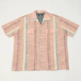 Monitaly 'Milano' 1950s Beach Collar Shirt - Pink Sweat-Absorbing