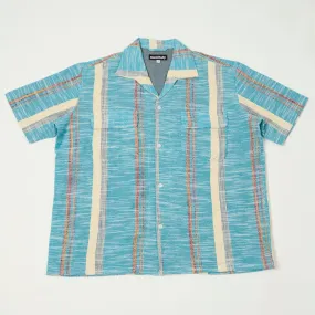 Monitaly 'Milano' 1950s Beach Shirt - Blue Soft Comfort Fall Fashion