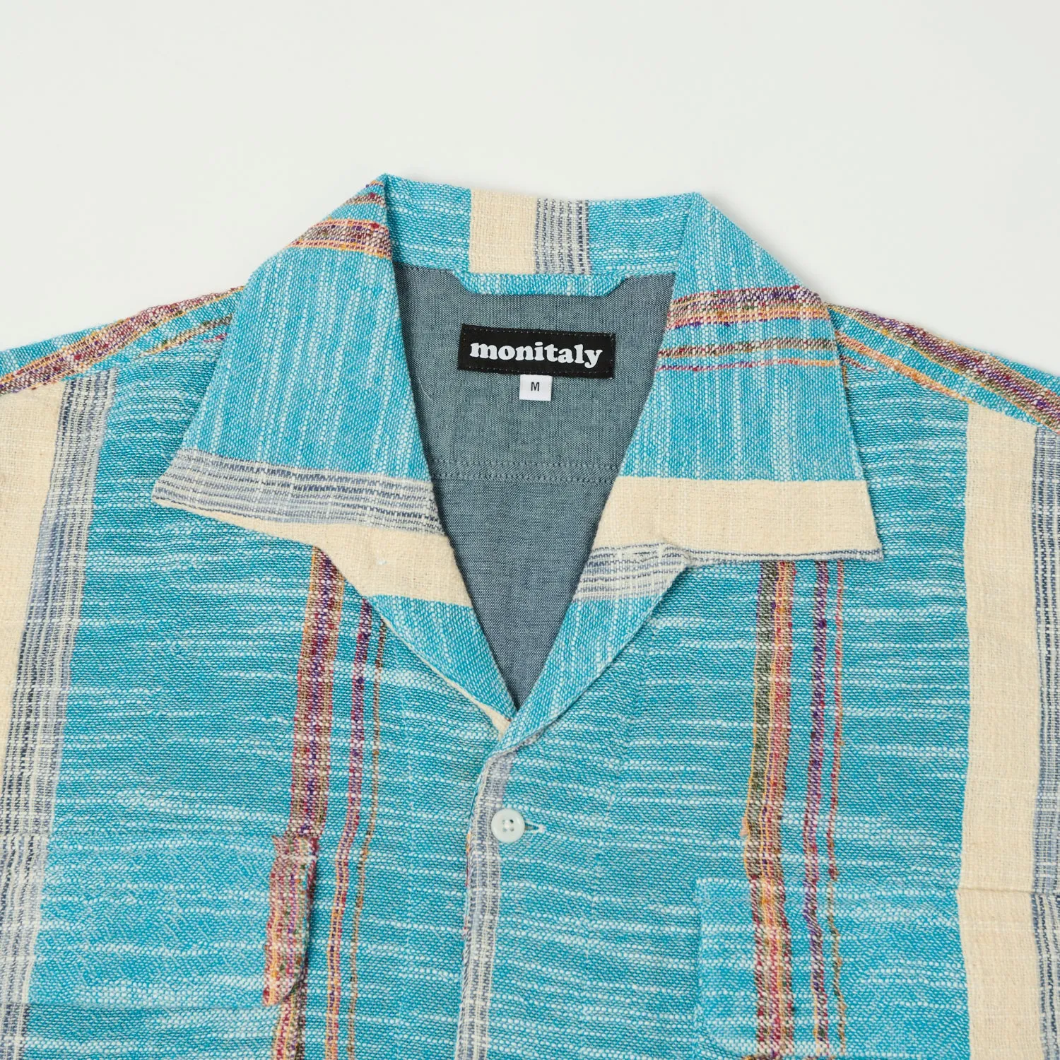Timeless Comfort Monitaly 'Milano' 1950s Beach Shirt - Blue