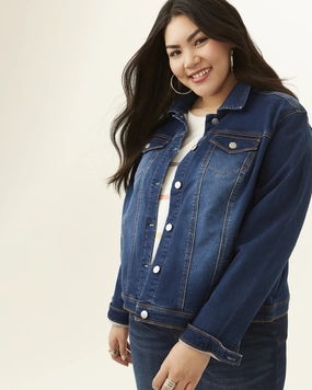 Guard suitable for volunteer work Morgan Denim Jacket | Dark Wash