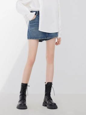 Chill Flex Breezy Motion Cotton Denim Skorts