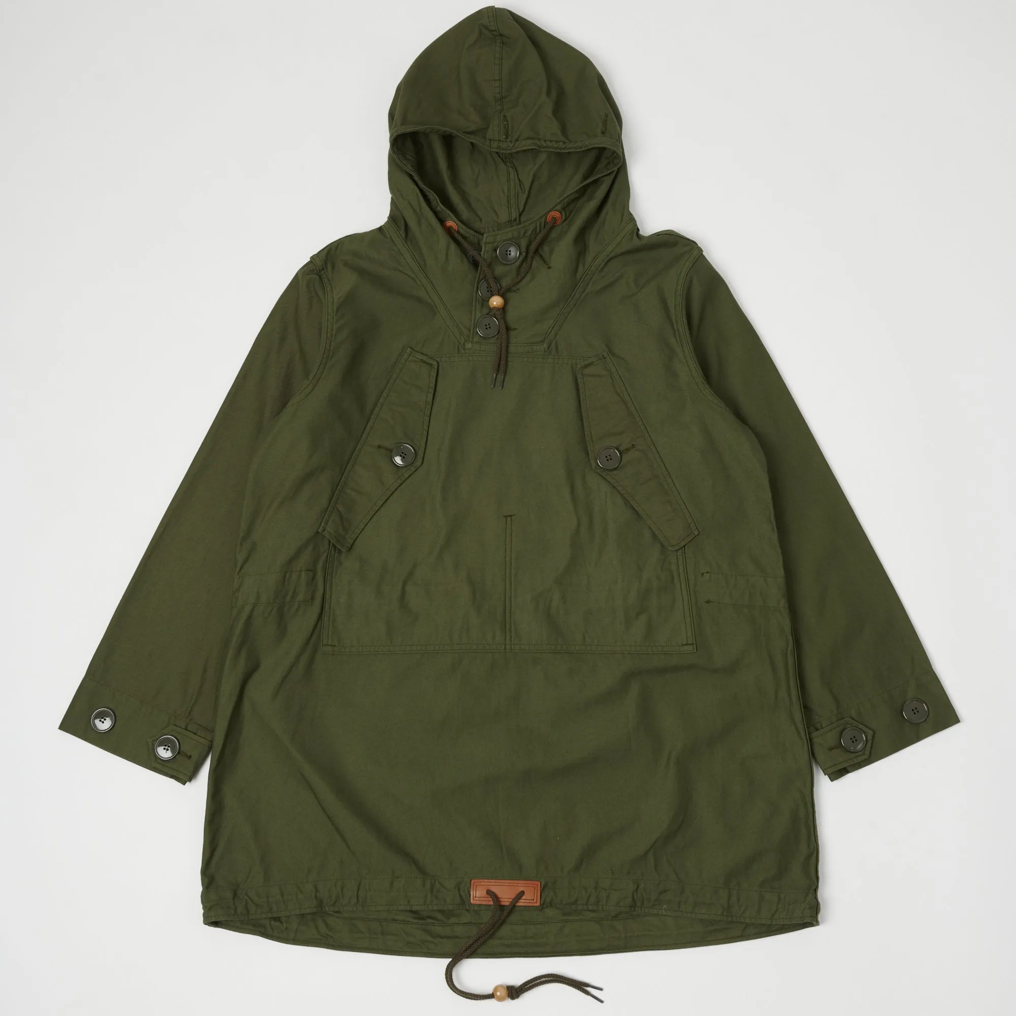 Spellbound Canvas Smock Jacket - Army Green Moisture Wicking Lining Oversized style