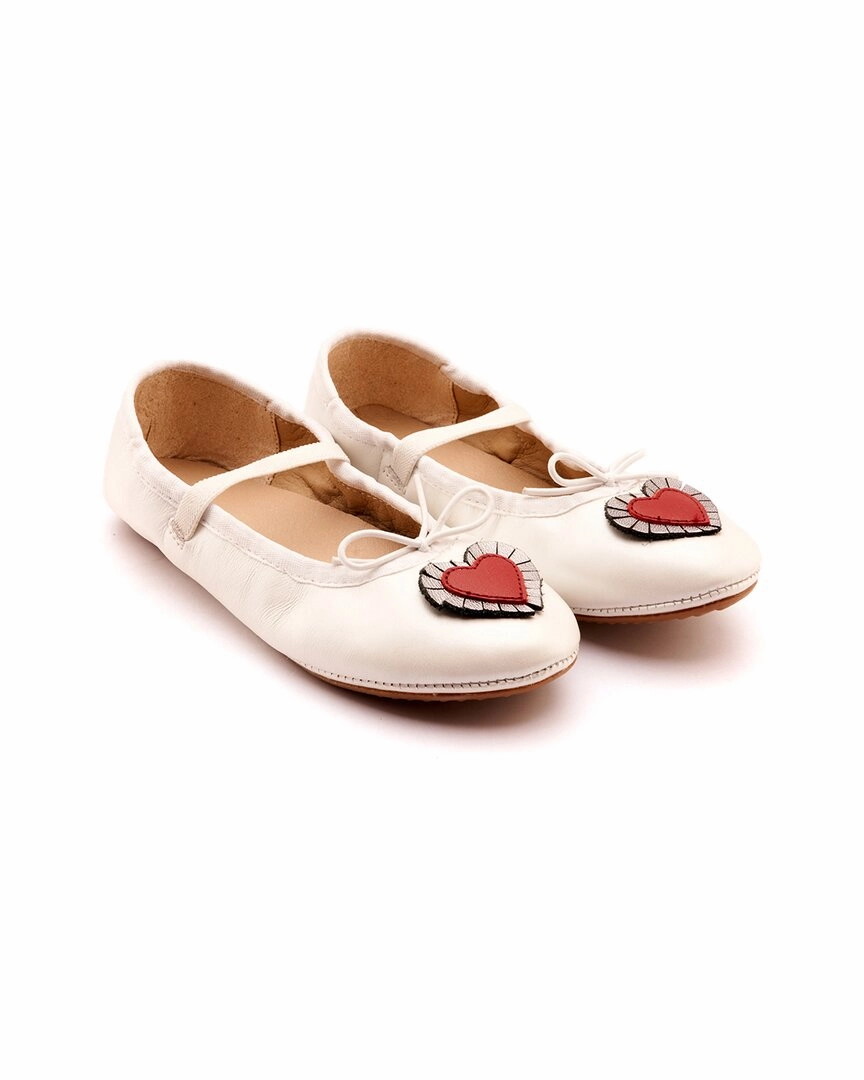 Dynamic Wear Stable Feel Old Soles Heart Ruffle Leather Loafer