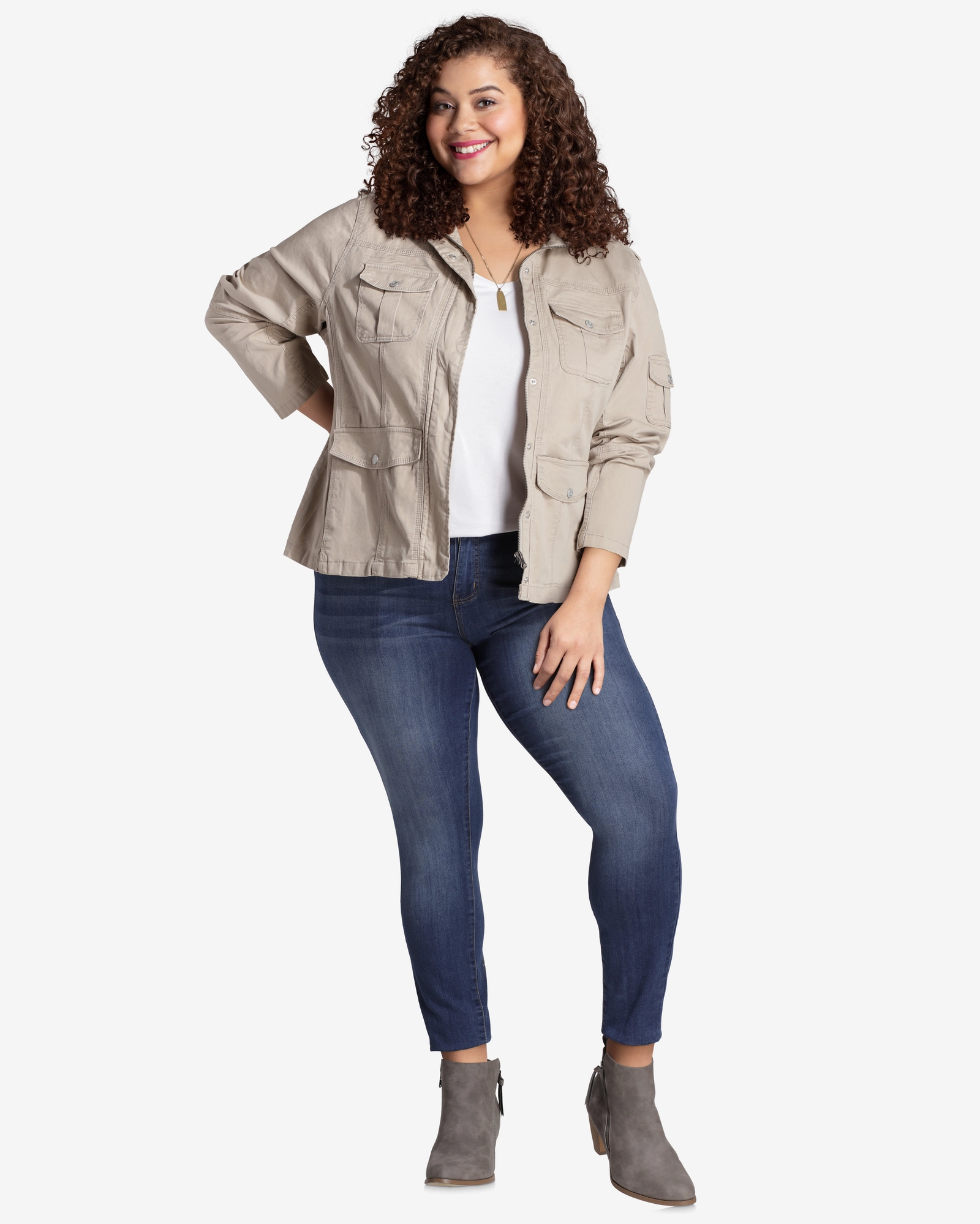 Essential Warmth Quick Dry Fabric Elegan Utility Jacket | Tan