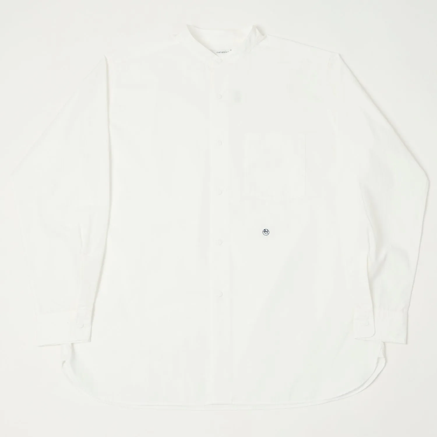 Nanamica Band Collar Wind Shirt - Off White Functional Fashion Reinforced Elasticity