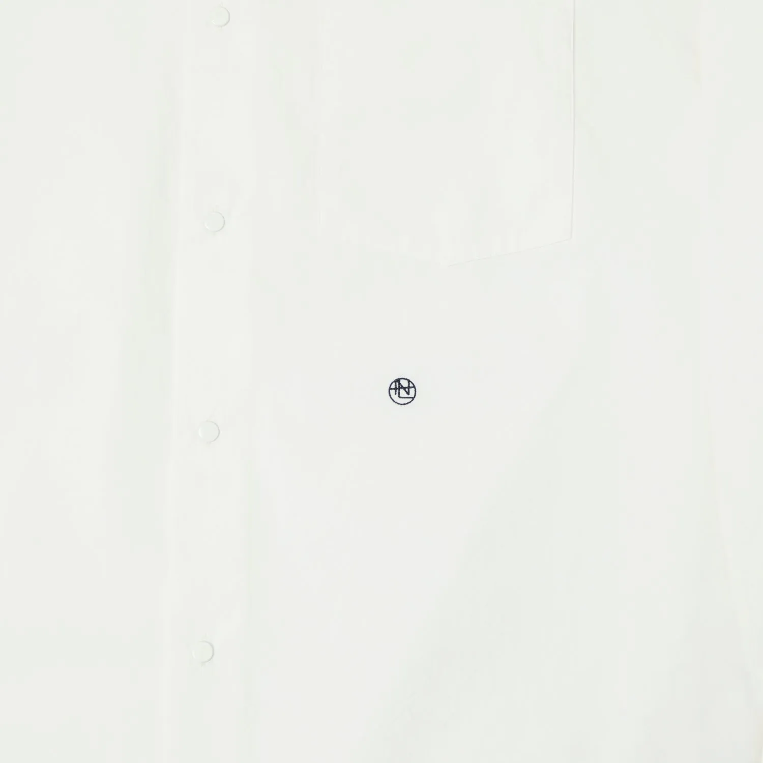 Nanamica Band Collar Wind Shirt - Off White Sporty Design Soft Feel