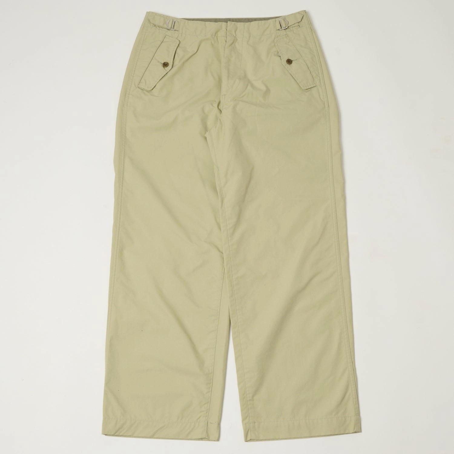 Day To Night Nanamica Side Belt Wide Pants - Light Green