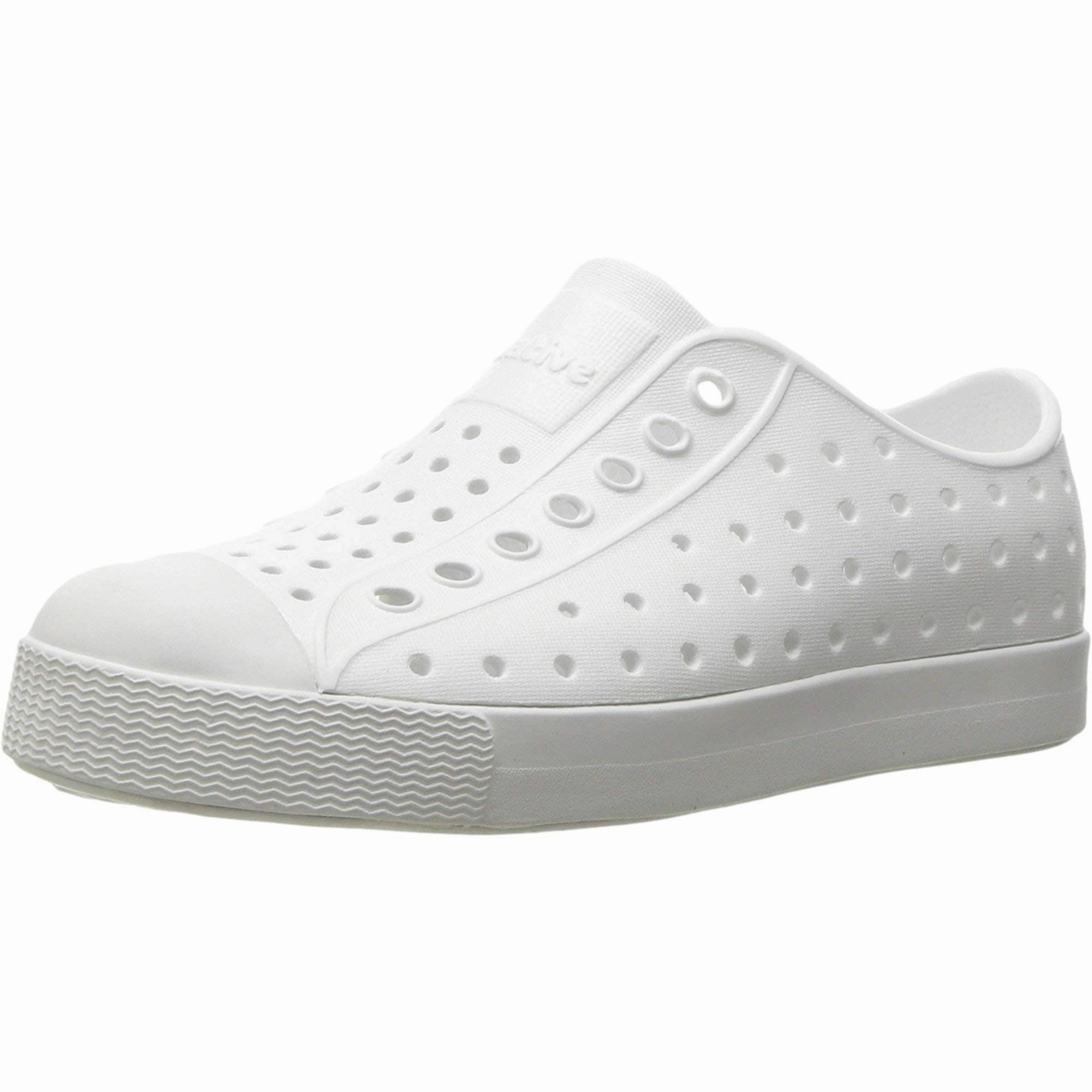 water proof Comfy Design Native Shoes Jefferson Slip-on Shell White / Shell White  13100100-101 Toddler