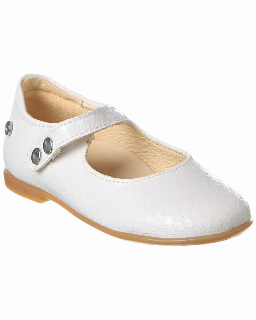 Naturino Ovindoli Python-Embossed Leather Flat Compression Fit