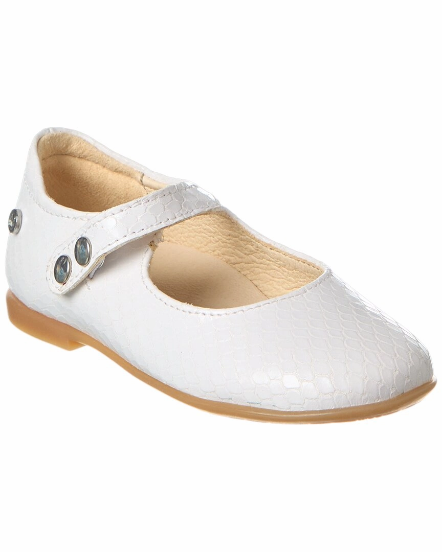 Naturino Ovindoli Python-Embossed Leather Flat Lounge Style