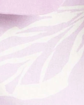 professionals Jungle Printed Linen Oversized Blazer | Chalk Art - Lilac