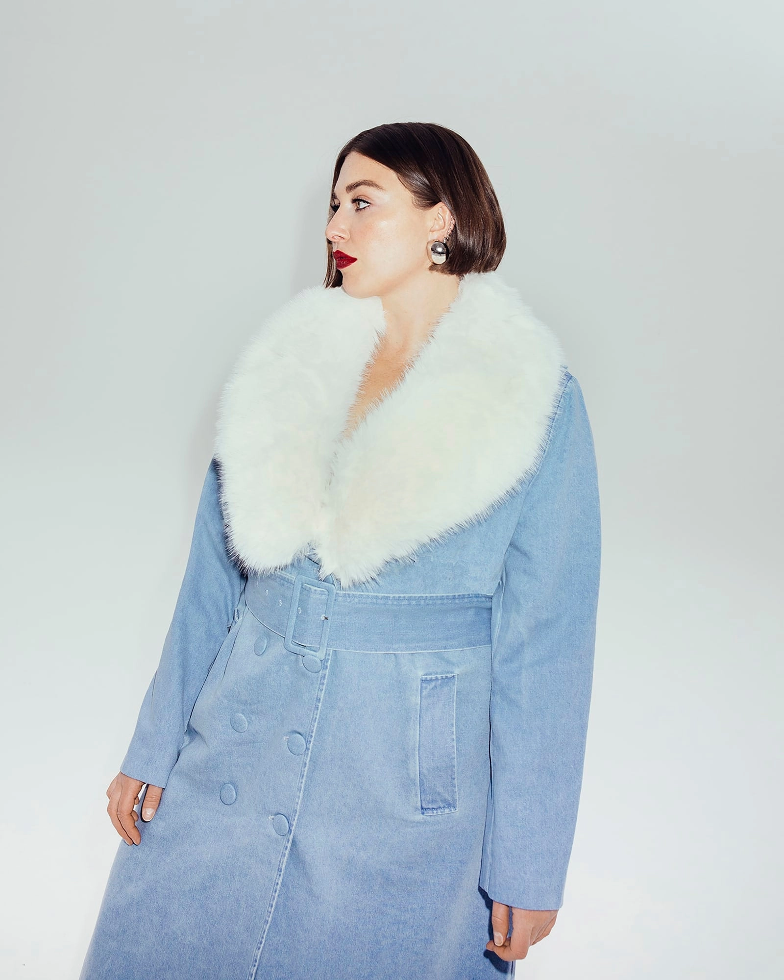 brand - new The Tamika Denim Trench Coat | Blue