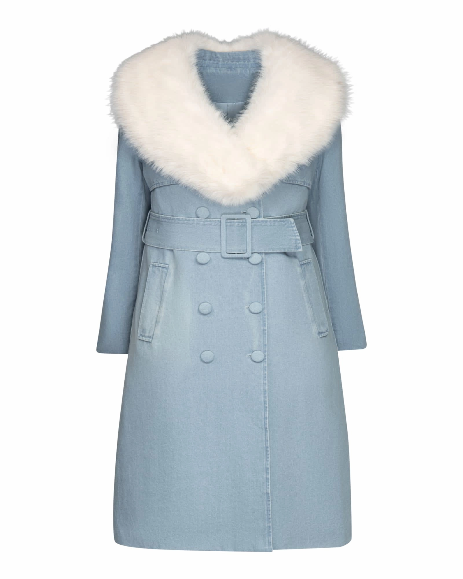 Ergonomic Fit The Tamika Denim Trench Coat | Blue