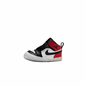 Nike Jordan 1 Crib Bootie Black/Black-Varsity Red-White  HJ9289-061 Toddler Minimalist Footwear