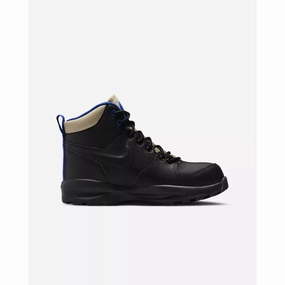 Nike Manoa Leather Black/Black-Sesame-Game Royal  BQ5372-003 Grade-School anti-odor Cushioned Step Urban Commute