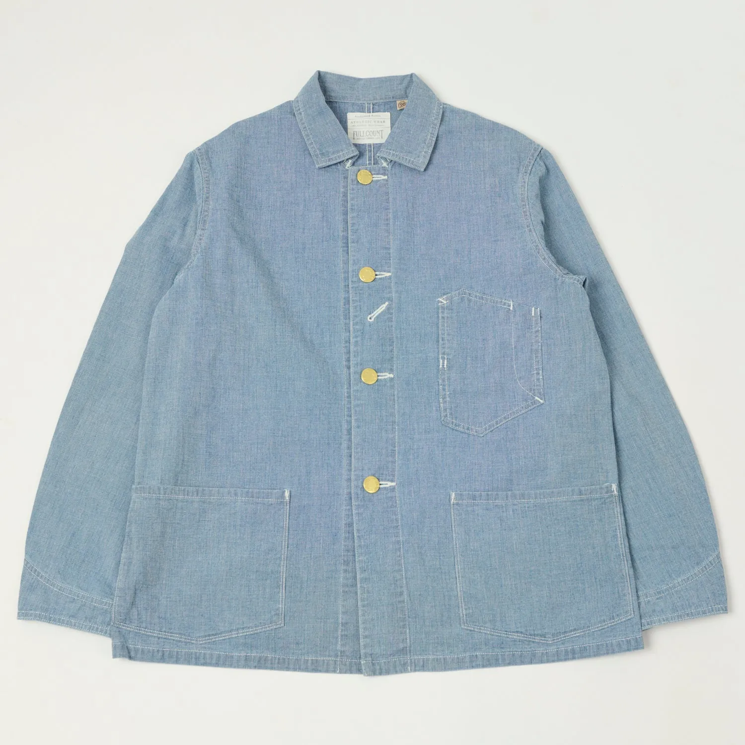 Statement Outerwear Full Count 2015 Early 1900s Pin Head Chore Jacket - Indigo