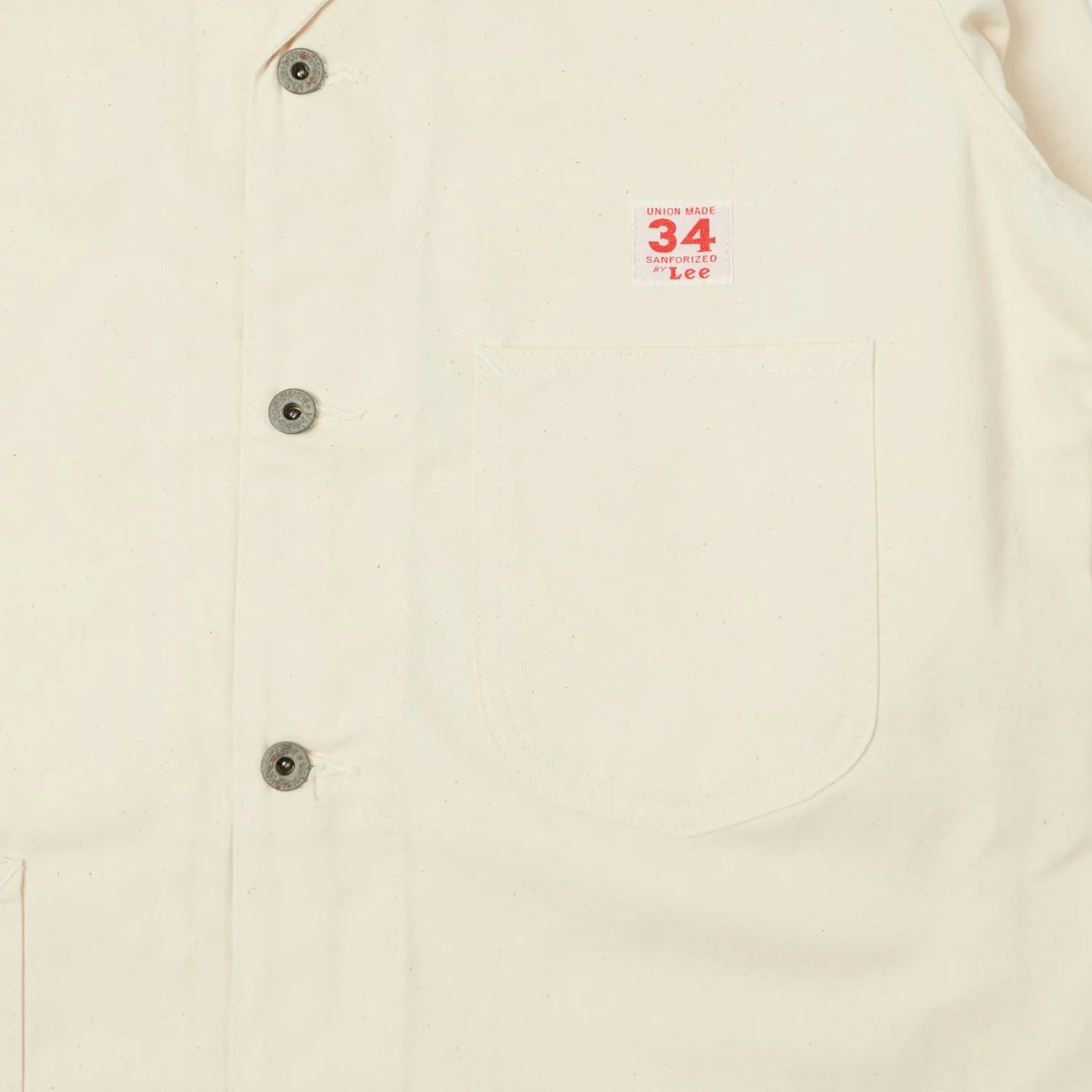 Flexible Fit Weather Ready Lee Archives WWII 'Loco' Denim Coverall Jacket - Ecru