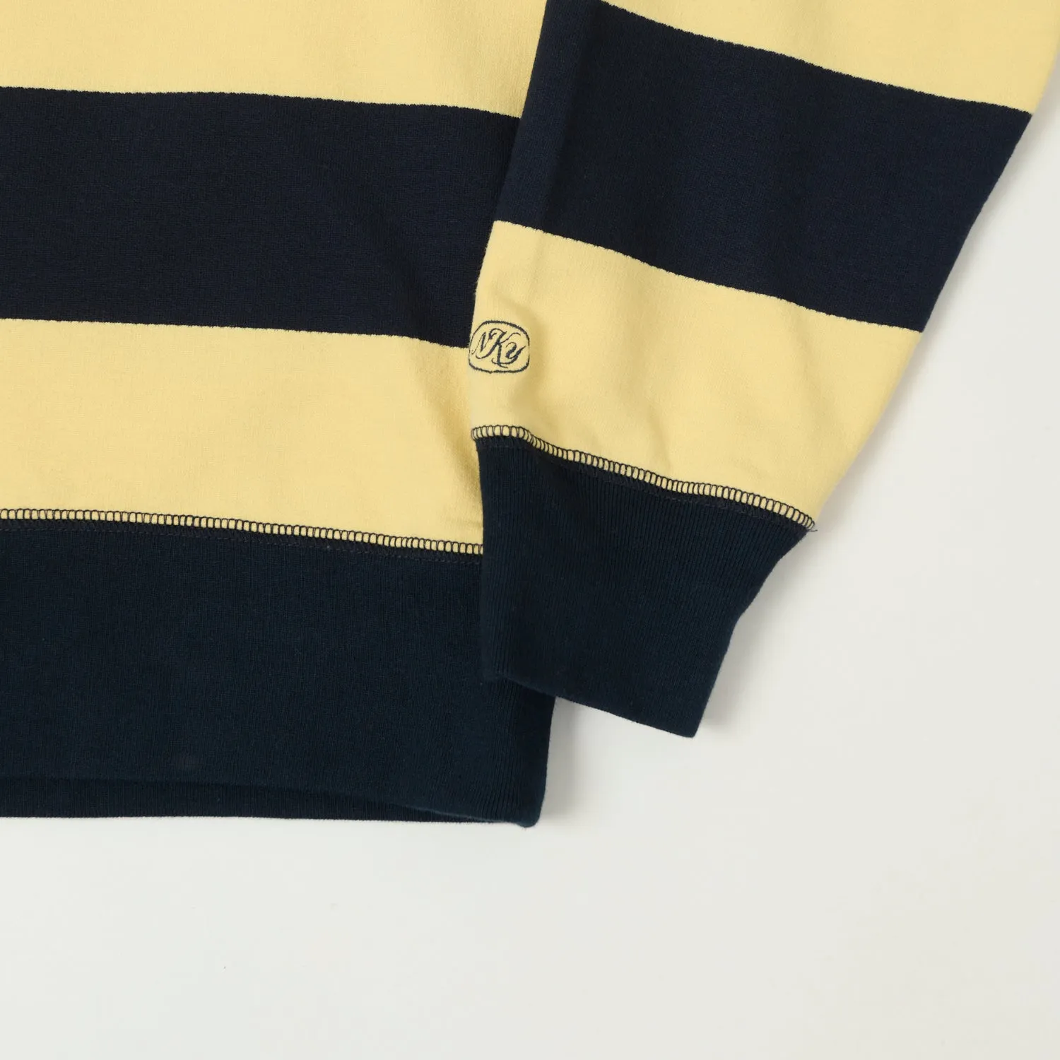 Knickerbocker Rugby Polo Sweatshirt - Navy/Yellow Sporty Elegance