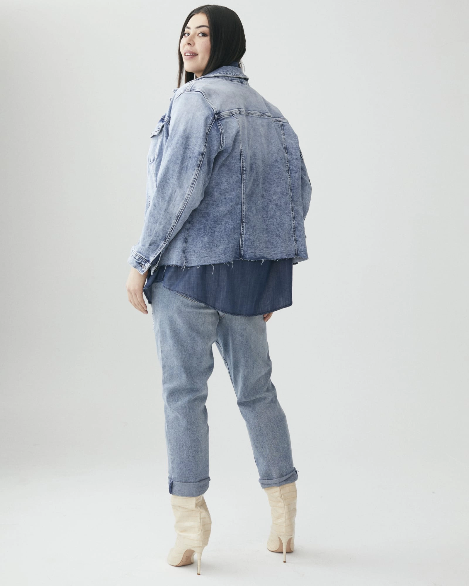 Prevent Martha Raw-Hem Denim Jacket | Light Wash