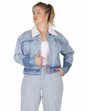Chic Comfort Nora Denim Trucker Jacket | 3176LTDARK