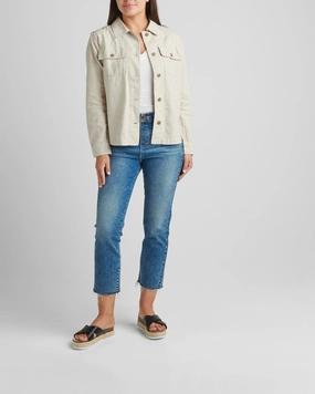 suitable for self use Shaylie Shirt Jacket in Oatmeal | Oatmeal