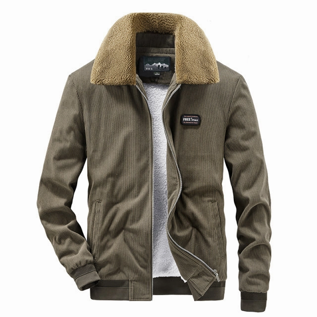 West Louis? Trendy Youth Varsity Corduroy Jacket Defy Easter