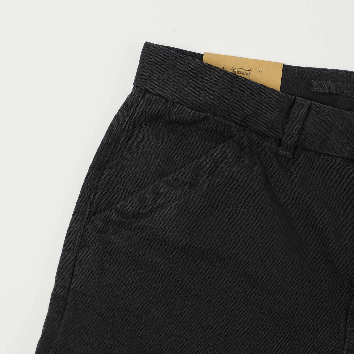 Freenote Cloth Heavyweight 14oz Slub Workers Chino - Black Essential Look
