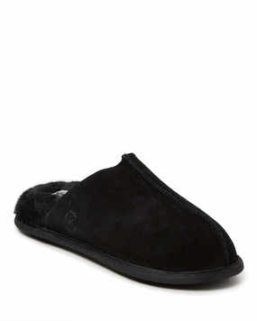 Breathable Material Dearfoams Men's Bradford Genuine Suede Scuff House Slipper