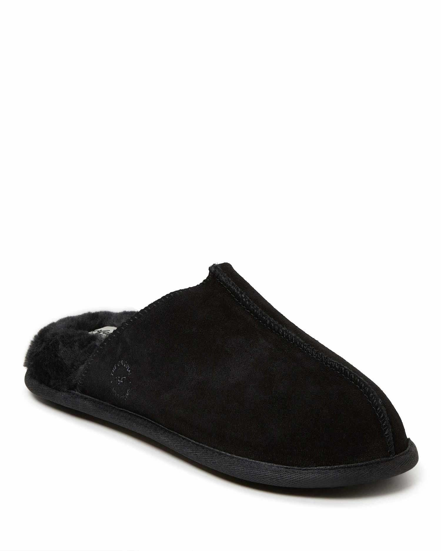 Quick Foot Step Simple Step Dearfoams Men's Bradford Genuine Suede Scuff House Slipper