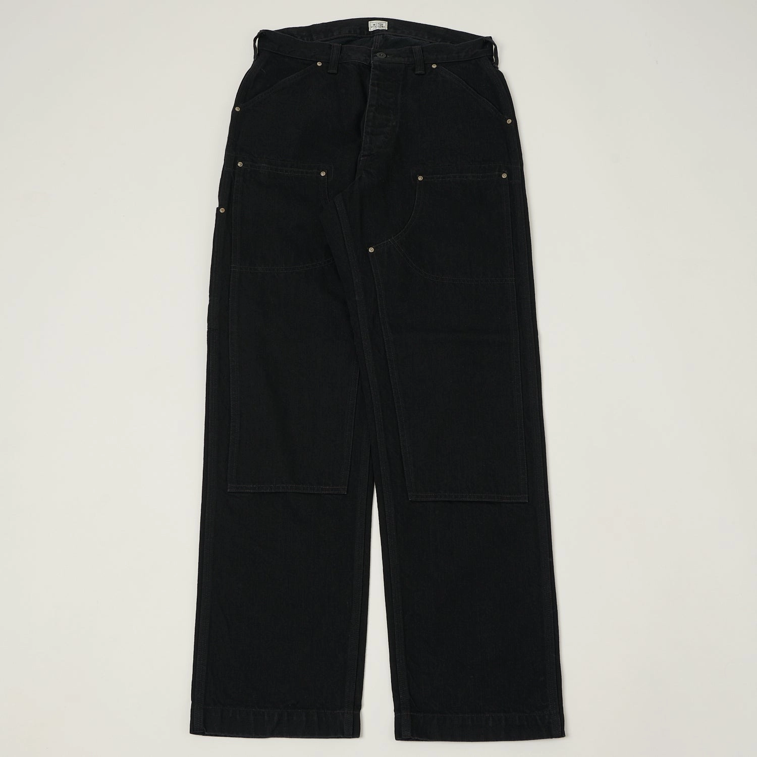 Recycled Polyester Easy Motion Freewheelers & Co Motor Psyclone 'Bakersfield' Trousers - Rude Black