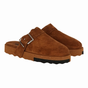 Perfect Fit Design Off White Mens Brown/Black Slipper