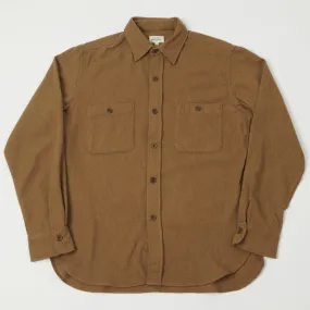 Limited Edition Hartford 'Percey' Wool Shirt - Brown
