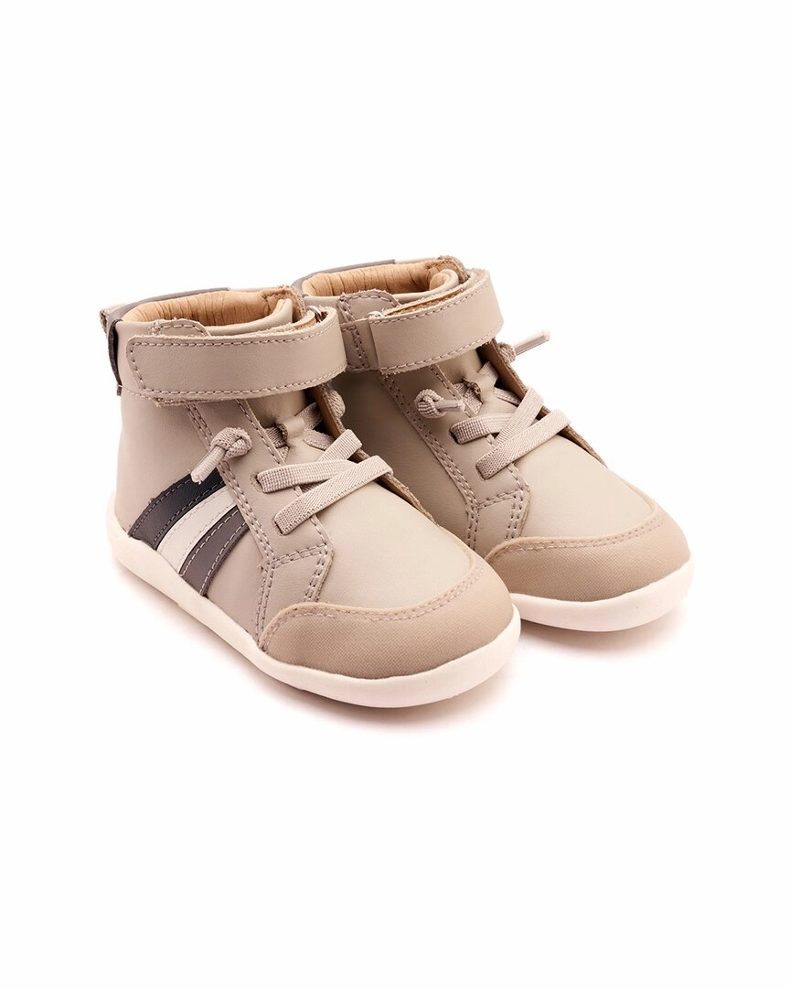 Winter Cozy Long Step Old Soles High Sun Ray Leather Sneaker
