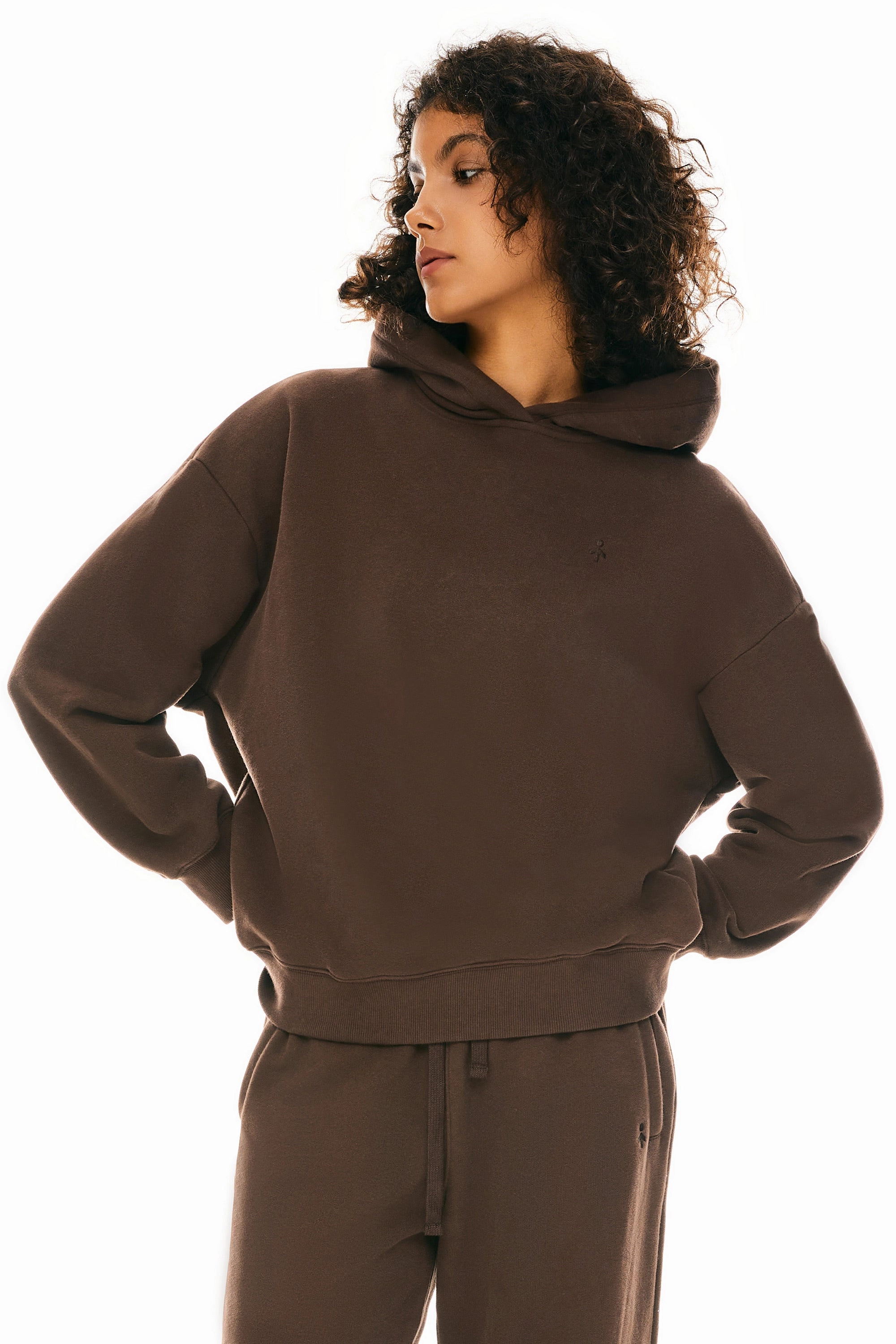 Shrink Resistant Treatment Fleece Hoodie Sweatshirt Long Sleeve Oversized