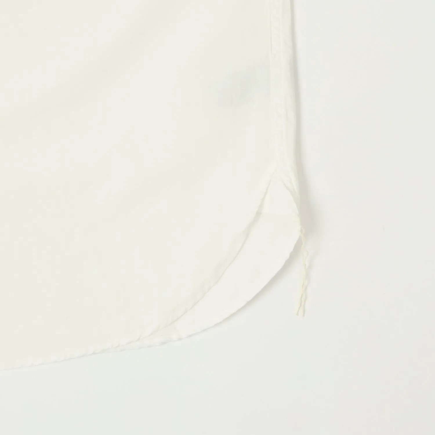 Classic Wardrobe orSlow Short Sleeve Chambray Work Shirt - White