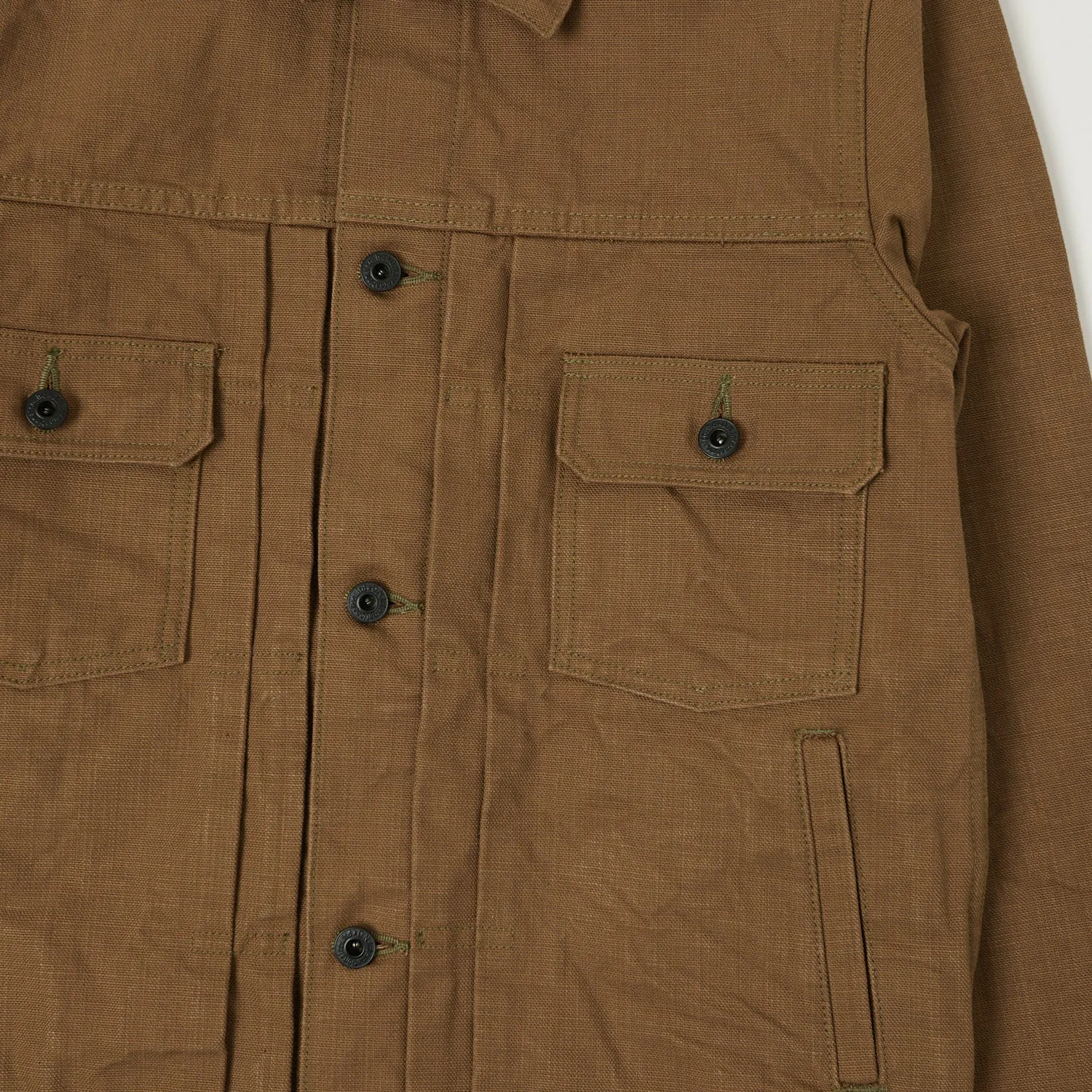 Smart Casual Piece ONI Denim 02516P-HOX Type II Canvas Jacket - Khaki