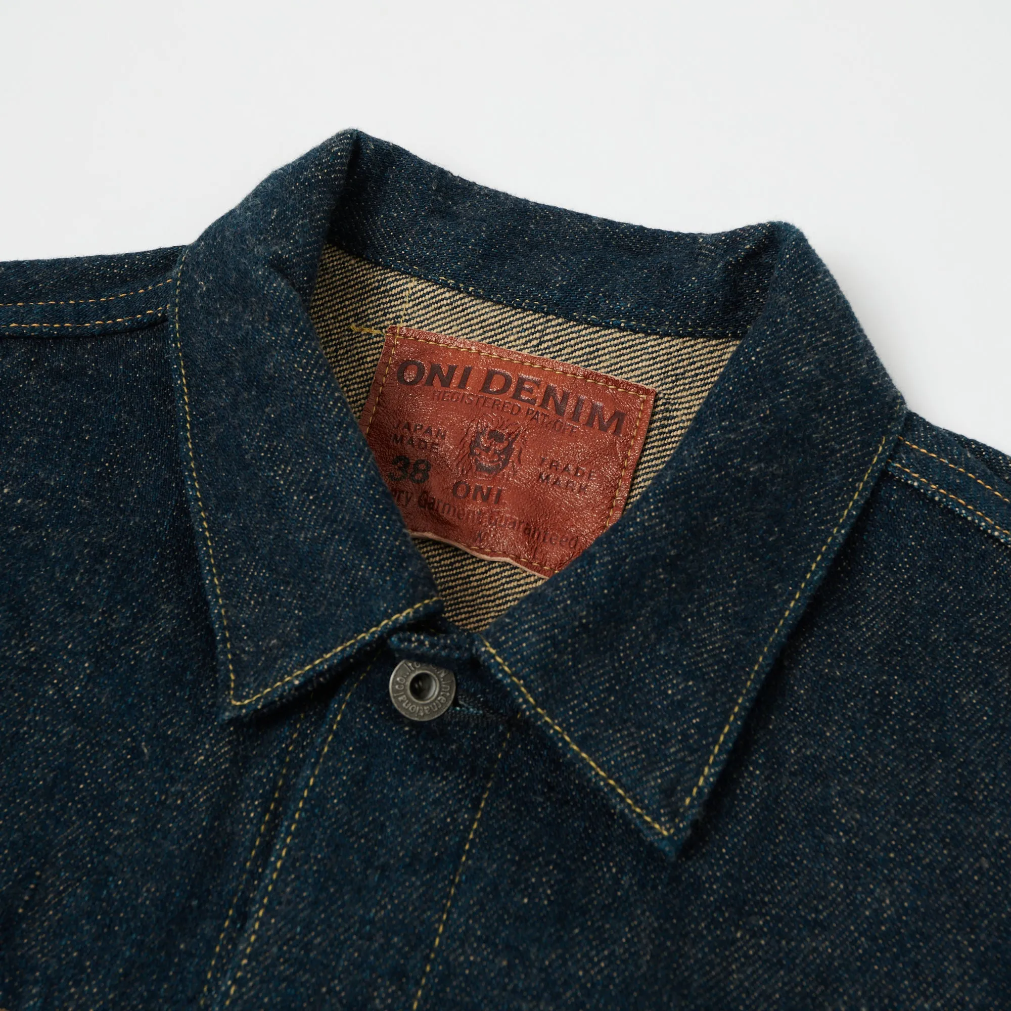 Flexible Hem Adjustment Heavyweight Durability ONI Denim 02516P-ZR 'Secret Denim' Type II Denim Jacket - Rinsed