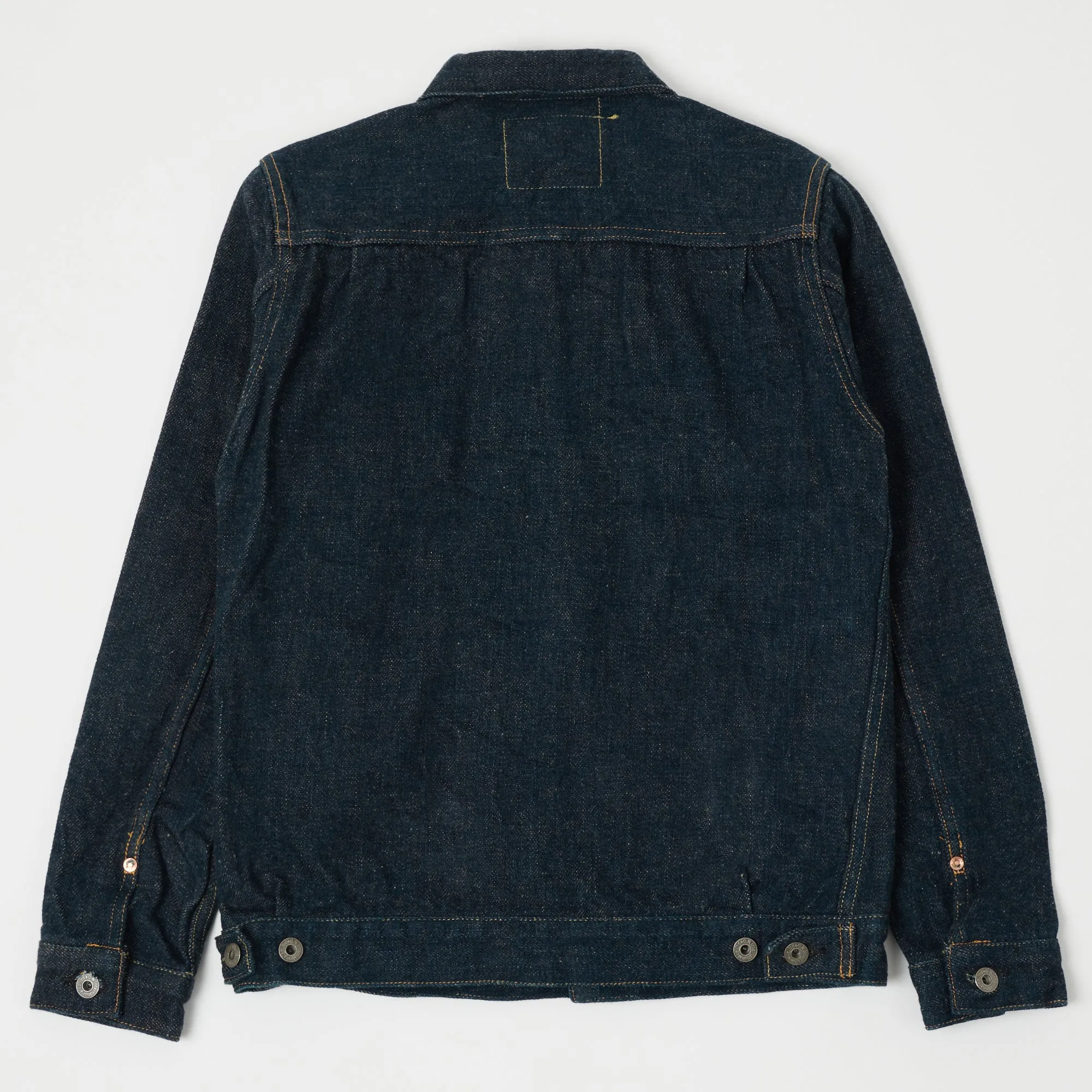Gloss Free Texture Casual Staple ONI Denim 02516P-ZR 'Secret Denim' Type II Denim Jacket - Rinsed