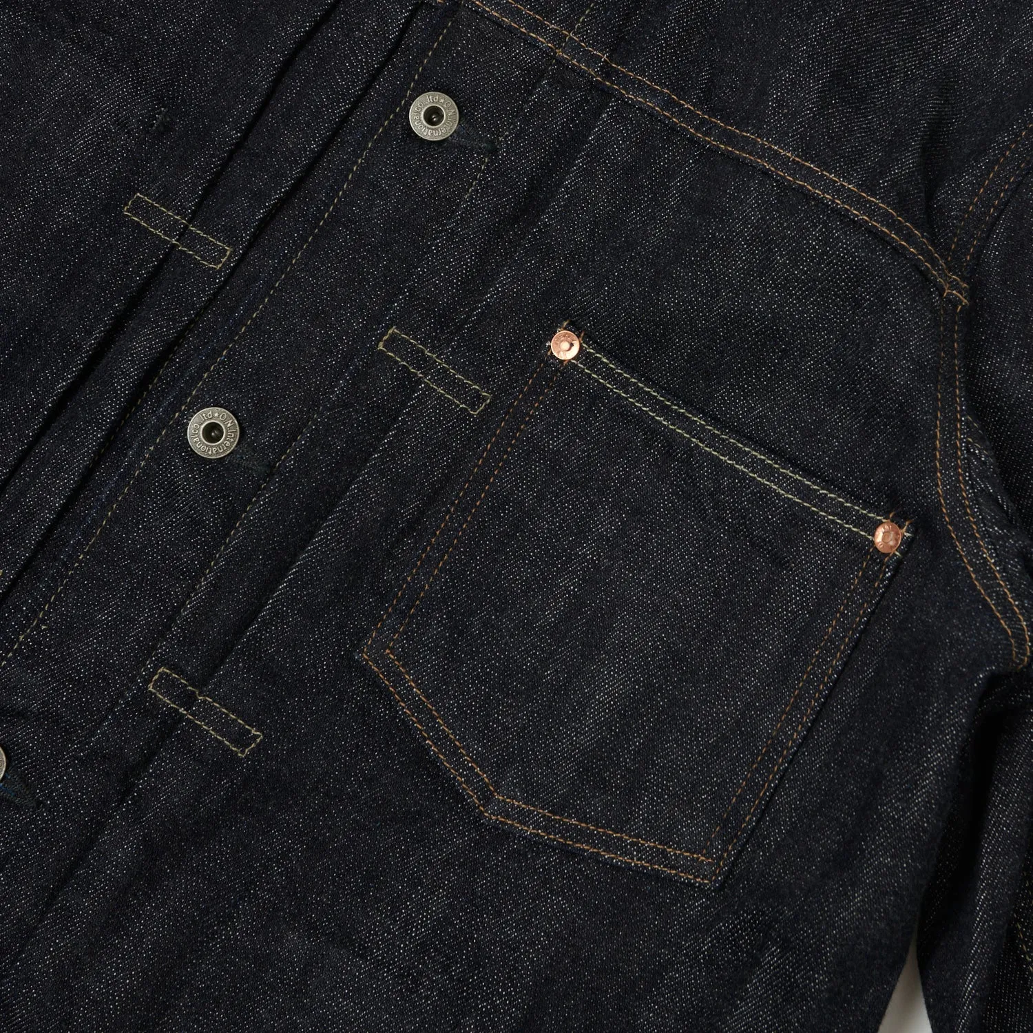 ONI Denim 03128 12oz Loose Weave Denim Coverall Jacket Breezy Layer Option Multi Layer Construction